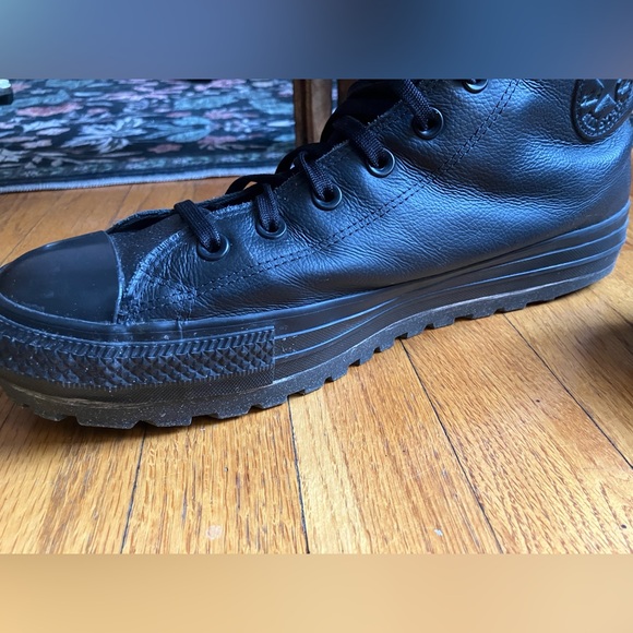 Converse Chuck 70 black leather high tops - Picture 5 of 13